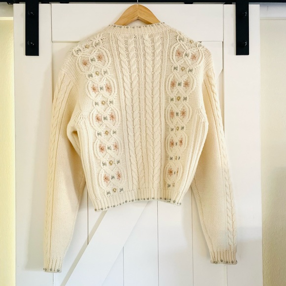 Vintage Liz Claiborne Wool Cardigan Sweater - Picture 5 of 6